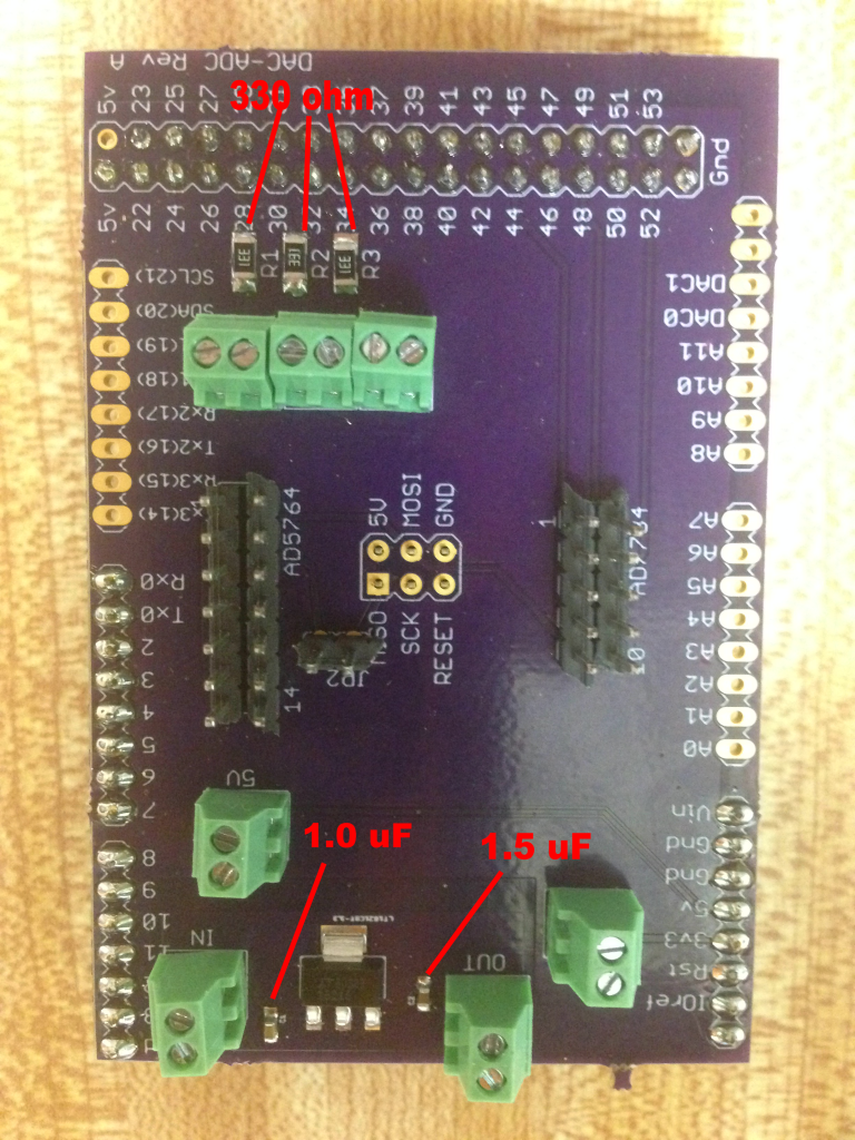 Arduino Shield Populated